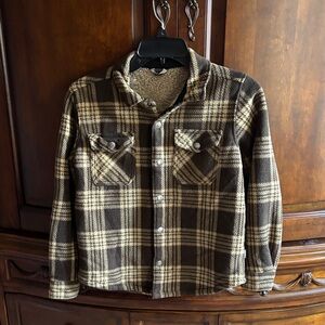 Eddie Bauer Brown Plaid Kids Jacket